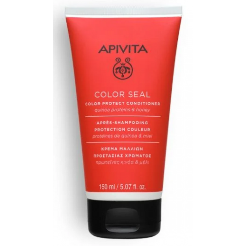 APIVITA Color Seal Conditioner Μαλακτική Κρέμα Προστασίας Χρώματος με Πρωτείνες Κινόα & Μέλι 150ml