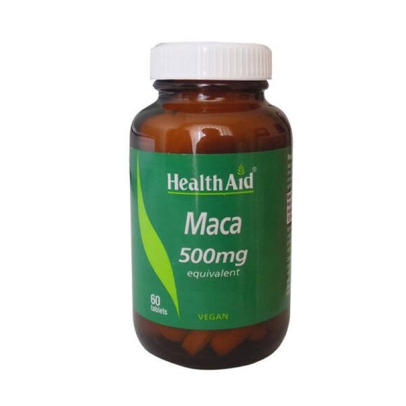 HEALTH AID Maca 500mg Συμπλήρωμα Διατροφής για την Ευεξία του Οργανισμού 60 Ταμπλέτες