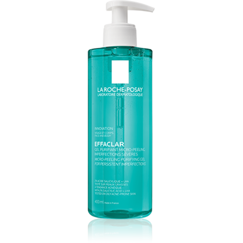 LA ROCHE POSAY Effaclar Micro-Peeling Purifying Gel Αφρώδες Gel Καθαρισμού & Απολέπισης 400ml