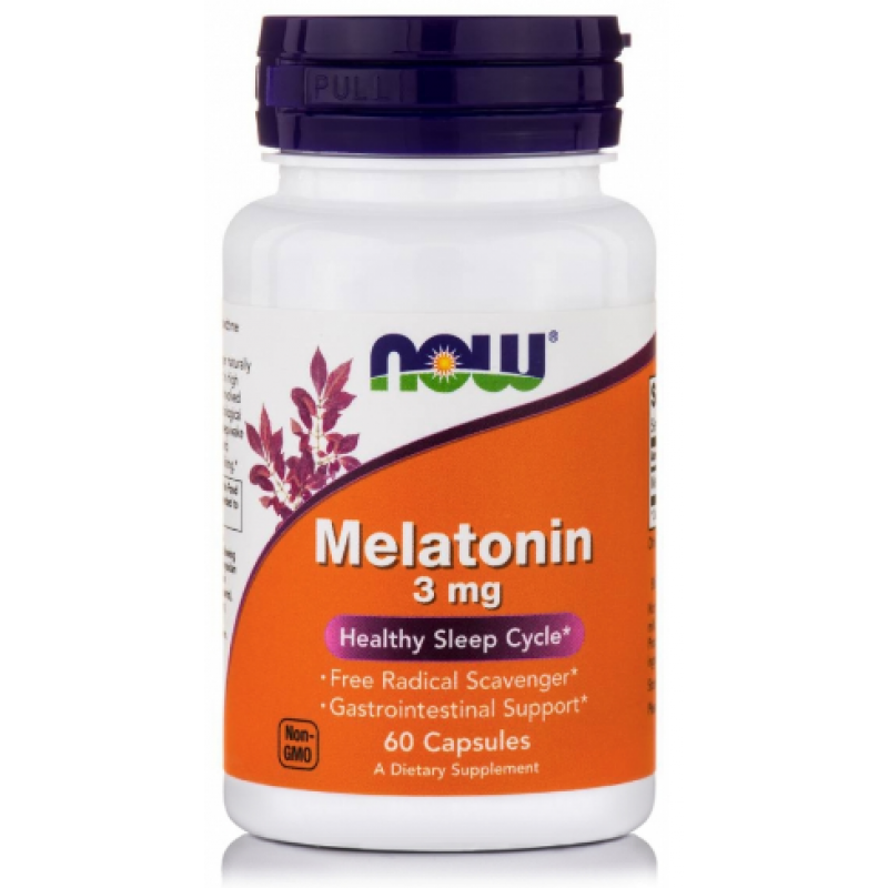 NOW FOODS Melatonin 3mg 60 Caps