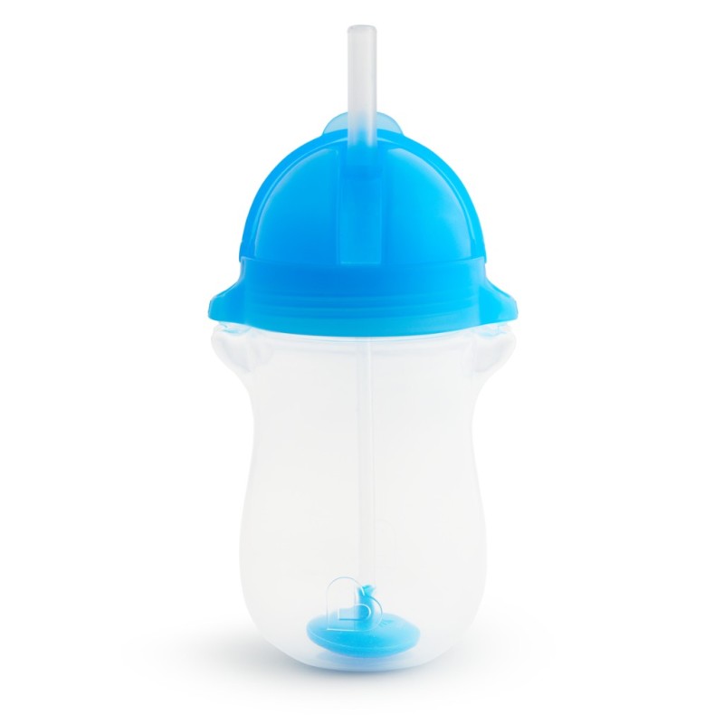 MUNCHKIN Tip N Sip Tall Click Lock Κύπελλο με Καλαμάκι Χρώμα Μπλέ 12m+ 296ml