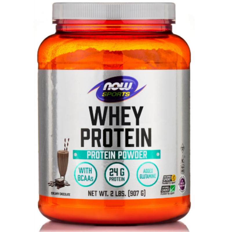 NOW FOODS Sports Whey Protein Natural Dutch Chocolate 907g