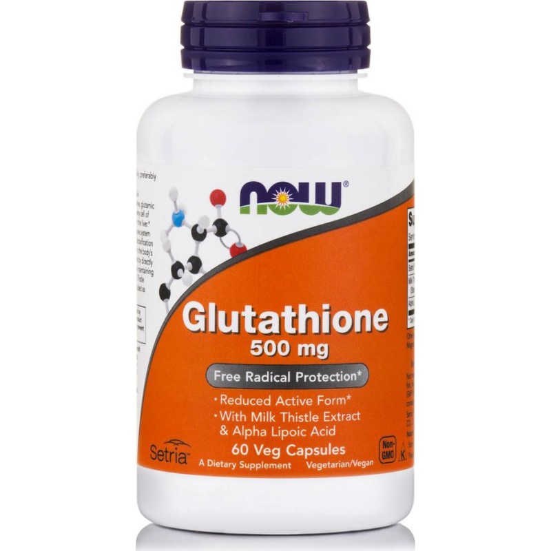 NOW FOODS Glutathione 500mg 60 Caps