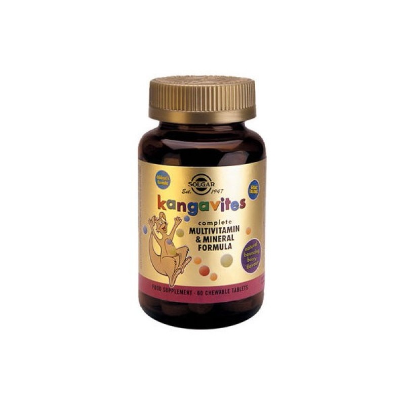 SOLGAR Kangavites Complete Multivitamin & Mineral Formula (Bouncing Berry) 60 δισκία