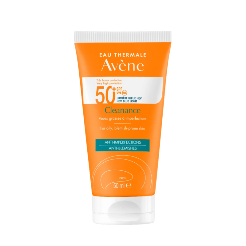 AVENE Sun Cleanance Αντηλιακή Κρέμα Προσώπου Κατά των Ατελειών για Μάτ Αποτέλεσμα SPF50+ 50ml