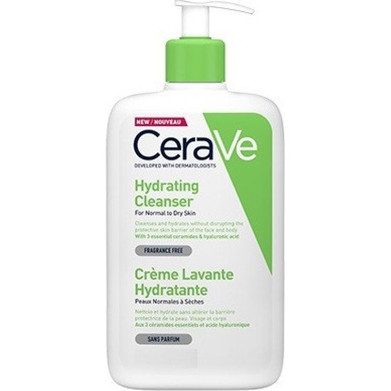 CERAVE Hydrating Cleanser Κρέμα Καθαρισμού για Κανονικό έως Ξηρό Δέρμα 1L