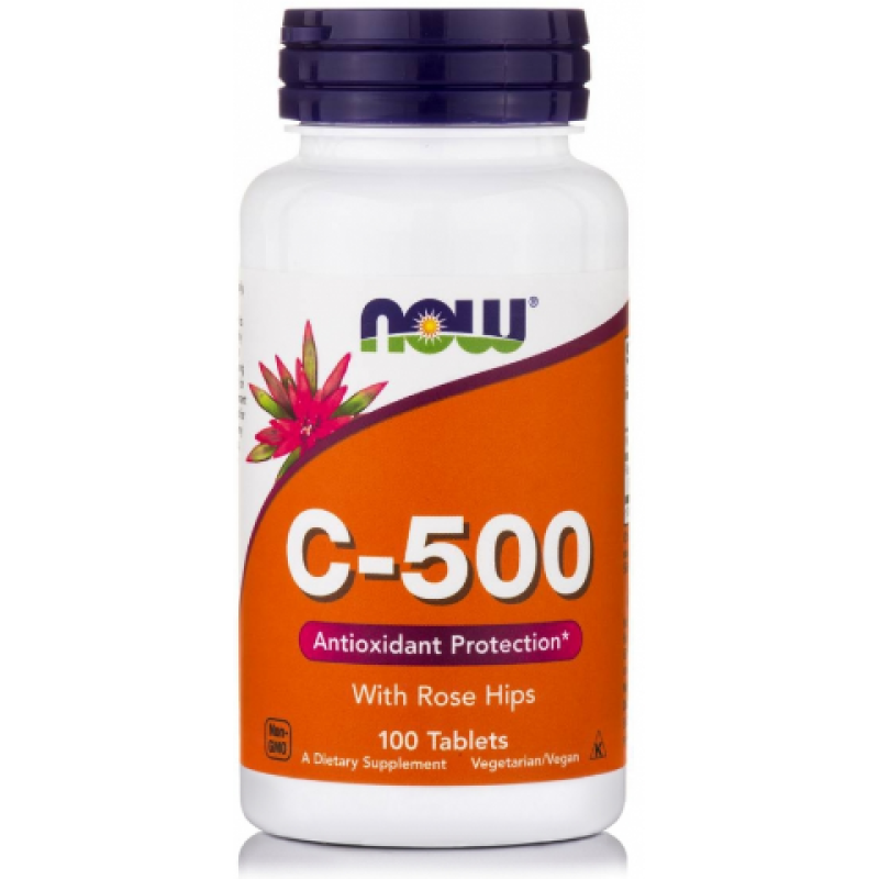 NOW FOODS C-500 with Rose Hips 100 Tabs