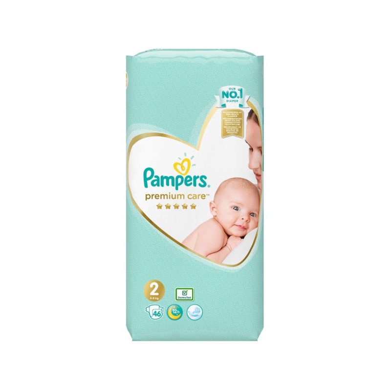 PAMPERS Premium Care Βρεφικές Πάνες No2 (4-8kg) 46τμχ 