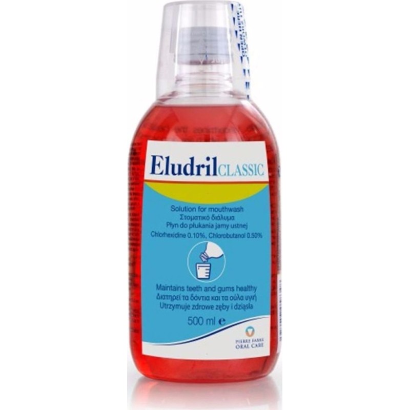 ELUDRIL Classic Στοματικό Διάλυμα Χλωρεξιδίνης 500ml