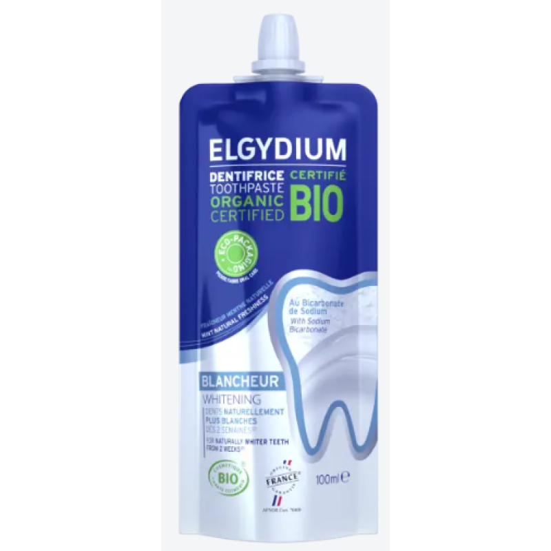 ELGYDIUM Eco Bio Whitening Βιολογική Πιστοποιημένη Οδοντόκρεμα σε Οικολογική Συσκευασία 100ml