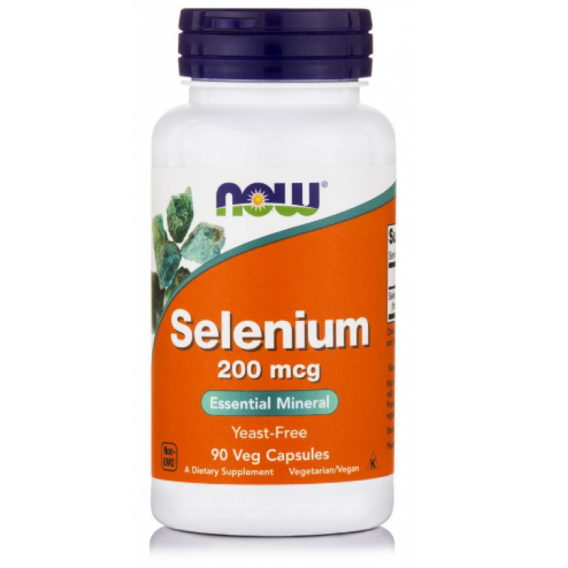 NOW FOODS Selenium 200mcg Yeast Free Vegetarian 90 Tabs