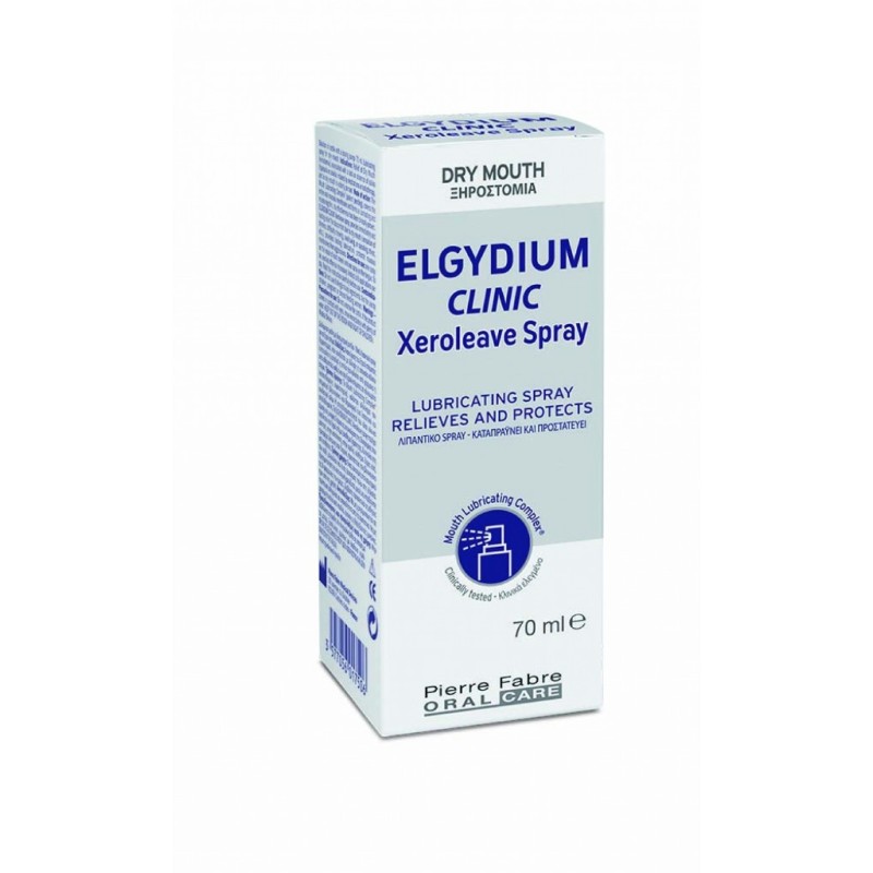 ELGYDIUM CLINIC Xeroleave Spray Υποκατάστατο Σάλιου σε Μορφή Spray για την Αντιμετώπιση της Ξηροστομίας 70ml