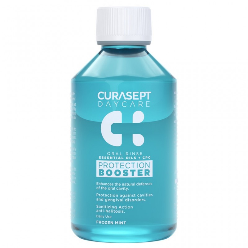 CURASEPT Daycare Protection Booster Oral Rinse Frozen Mint Στοματικό Διάλυμα με Αιθέρια Έλαια 500ml