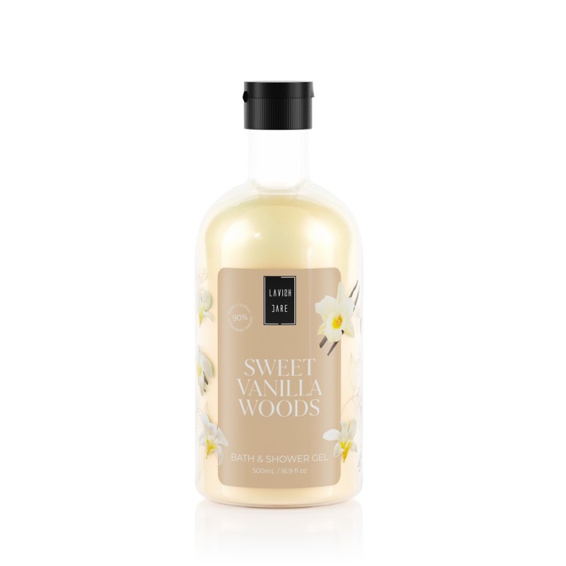 LAVISH CARE Sweet Vanilla Woods Bath & Shower Gel Αφρόλουτρο Σώματος 500ml