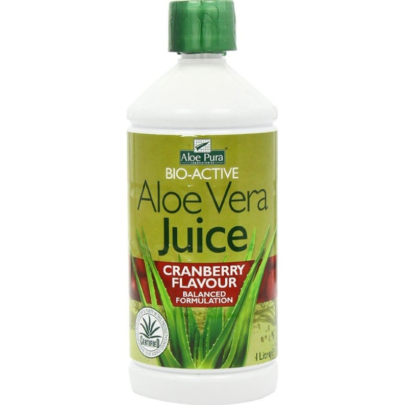 OPTIMA Aloe Vera Juice with Cranberry Χυμός Αλόης με Cranberry 1lt