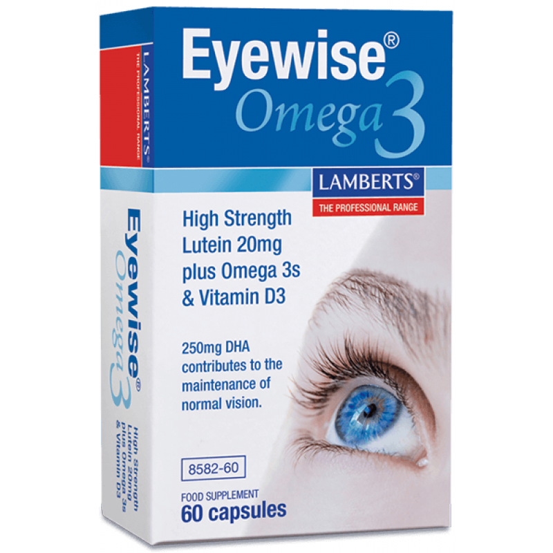 LAMBERTS Eyewise Omega 3 Συμπλήρωμα Διατροφής με Ιχθυέλαιο για την Καλή Υγεία των Ματιών 60 Μαλακές Κάψουλες