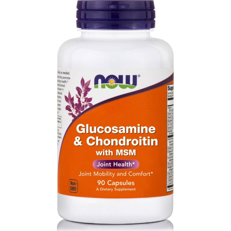 NOW FOODS Glucosamine & Chondroitin with MSM 90 Caps