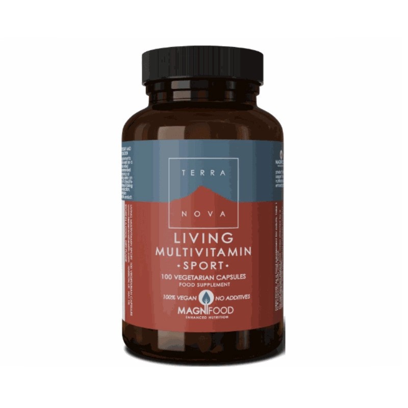 TERRANOVA Living Multivitamin Sport Συμπλήρωμα Διατροφής για την Ενίσχυση του Οργανισμού που Αθλείται 100 Veg. Caps