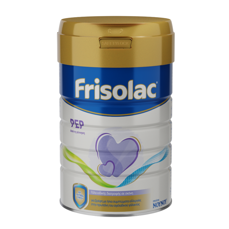 FRISOLAC Pep Γάλα σε Σκόνη για Βρέφη με Ήπια Συμπτώματα Αλλεργίας στην Πρωτείνη του Αγελαδινού Γάλακτος 400gr