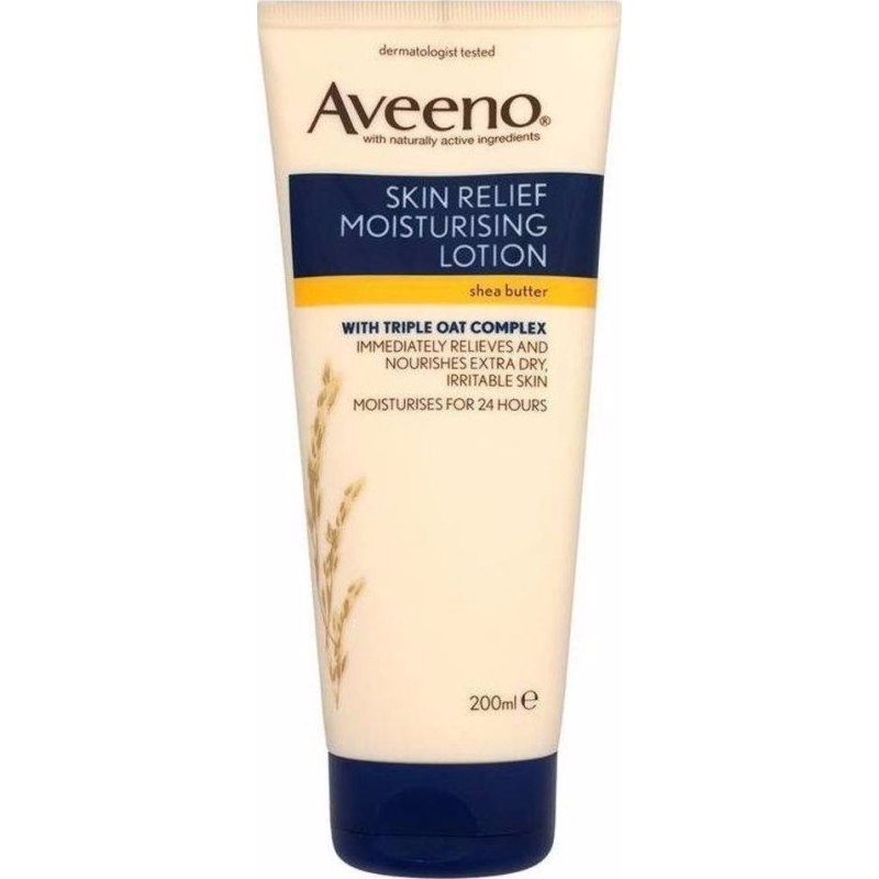 AVEENO Skin Relief Ενυδατικό Γαλάκτωμα Σώματος με Βούτυρο Καριτέ 200ml