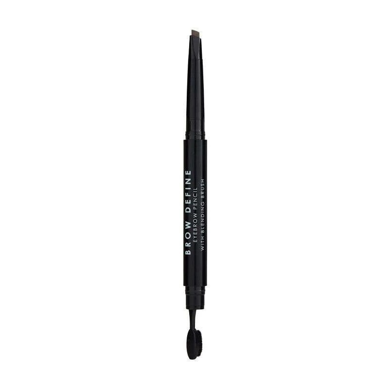 MUA Eyebrow Define Pencil With Blending Brush Dark Brown Μολύβι Φρυδιών 1.5g